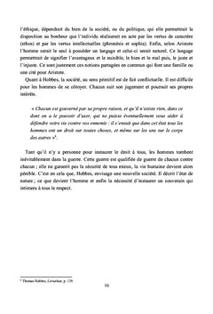 Thomas Hobbes philosophe de la modernite