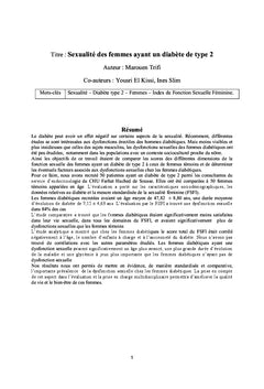 Evaluation de la fonction sexuelle des femmes