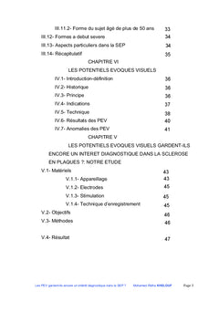 Les potentiels evoques visuels