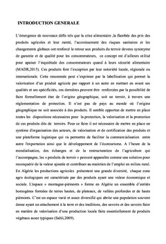 Valorisation des produits de terroirs