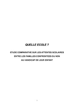 Les enfants en situation de handicap A l'ecole