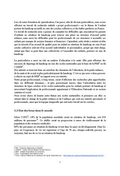 Les enfants en situation de handicap A l'ecole