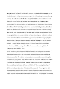 Lived experiences of Sex Trafficking Survivors in State Shelter Homes