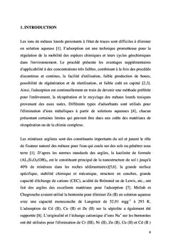 Adsorption du Cadmium sur les Argiles des zones humides du Cameroun