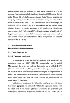 Adsorption du Cadmium sur les Argiles des zones humides du Cameroun