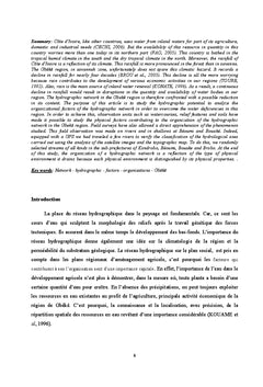 Reseau hydrographique dans une zone tropicale