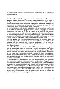 Determinants des performances scolaires en France et au Royaume Uni