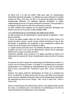 Determinants des performances scolaires en France et au Royaume Uni