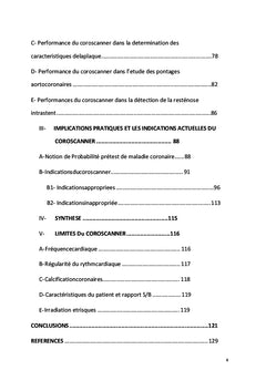 Performances, Limites et Implications Pratiques du Coroscanner