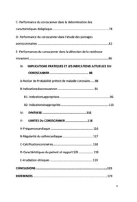 Performances, Limites et Implications Pratiques du Coroscanner