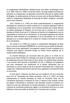 Convection mixte dans une conduite traversee par un fluide de Bingham