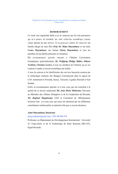 La technologie bancaire moderne et la performance économique des banques