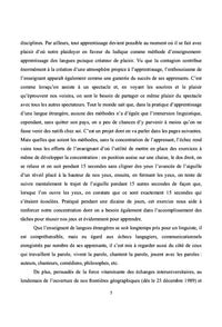 Le FLE, entre la scène et la société