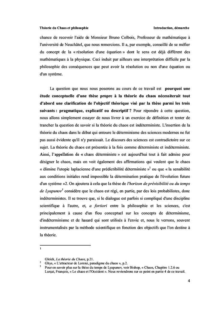 Theorie du Chaos et philosophie