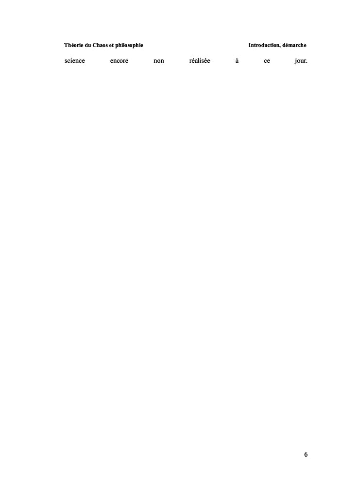 Theorie du Chaos et philosophie