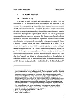 Theorie du Chaos et philosophie