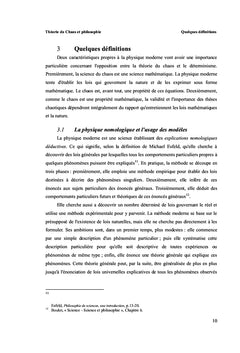 Theorie du Chaos et philosophie