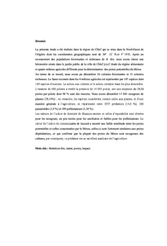 Impact de la predation de B. ibis en milieux agricoles de Chlef