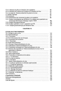 Caractérisation et valorisation du minerai Pb/Zn d'Amizour (Algérie)