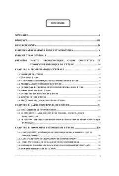 Attitudes et changement de comportements sexuels face au VIH/Sida