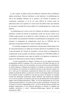 Attitudes et changement de comportements sexuels face au VIH/Sida