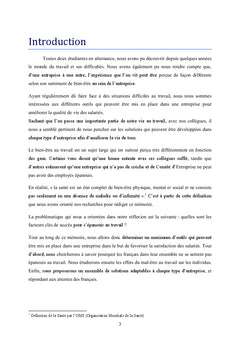 Le bien-être au travail