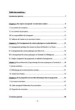 Propositions d'innovations en sciences physiques en Terminale A