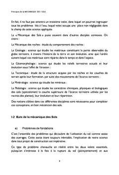 Principes de la Mécanique des Sols