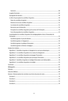Controle de gestion et strategies d'innovation