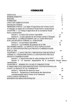 Imposition des revenus dans la convention fiscale franco-camerounaise