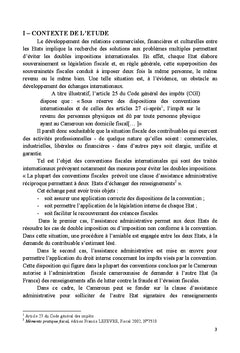 Imposition des revenus dans la convention fiscale franco-camerounaise
