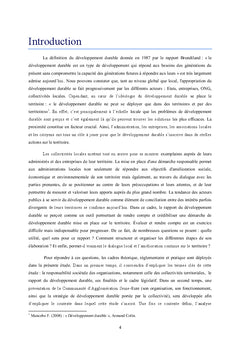 Rapport Développement Durable des collectivités territoriales