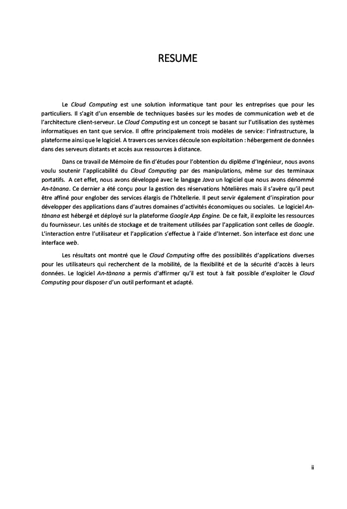 Conception et mise en place d'application cloud sur Google App Engine