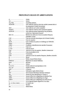 Societes commerciales de l'Ohada et theorie de la personnalite morale
