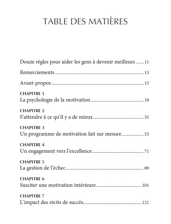 Aidez les gens à devenir meilleurs - Inspirez les autres à aller toujours plus loin