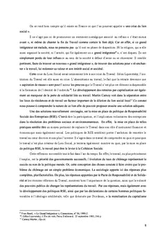 La RSE au chevet du travail