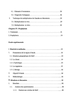 Etude epidemiologique de la Giardiase humaine