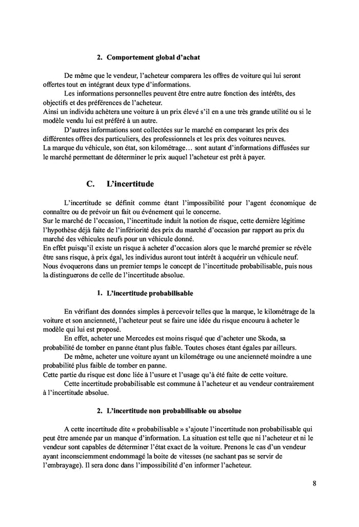 Le marché de l'automobile d'occasion