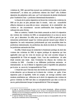 Droit à la réparation des dommages dus aux graves violations du DIH