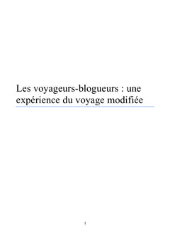 Blogueurs-voyageurs : une expérience du voyage modifiée