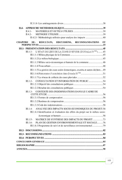 Impact socio-economique de l'assainissement