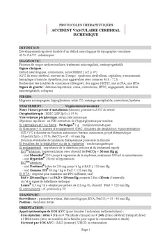 Protocoles therapeutiques aux urgences et en reanimation