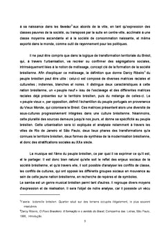 Le samba comme phénomène social brésilien