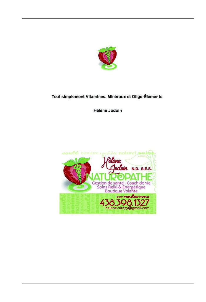 Tout simplement Vitamines, Mineraux et Oligo-elements