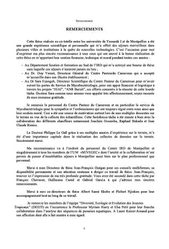 Punaises aquatiques du Cameroun et ecologie de Mycobacterium ulcerans