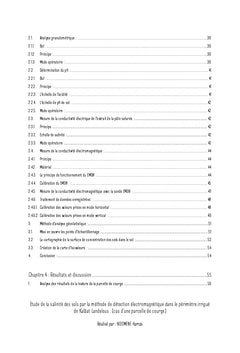 Etude de la salinité des sols par détection électromagnétique
