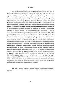 Mesure echographique du col uterin et risque d'accouchement premature
