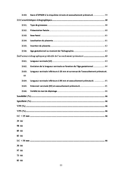 Mesure echographique du col uterin et risque d'accouchement premature