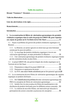 Co-construction d'une filière de valorisation agricole à la Réunion