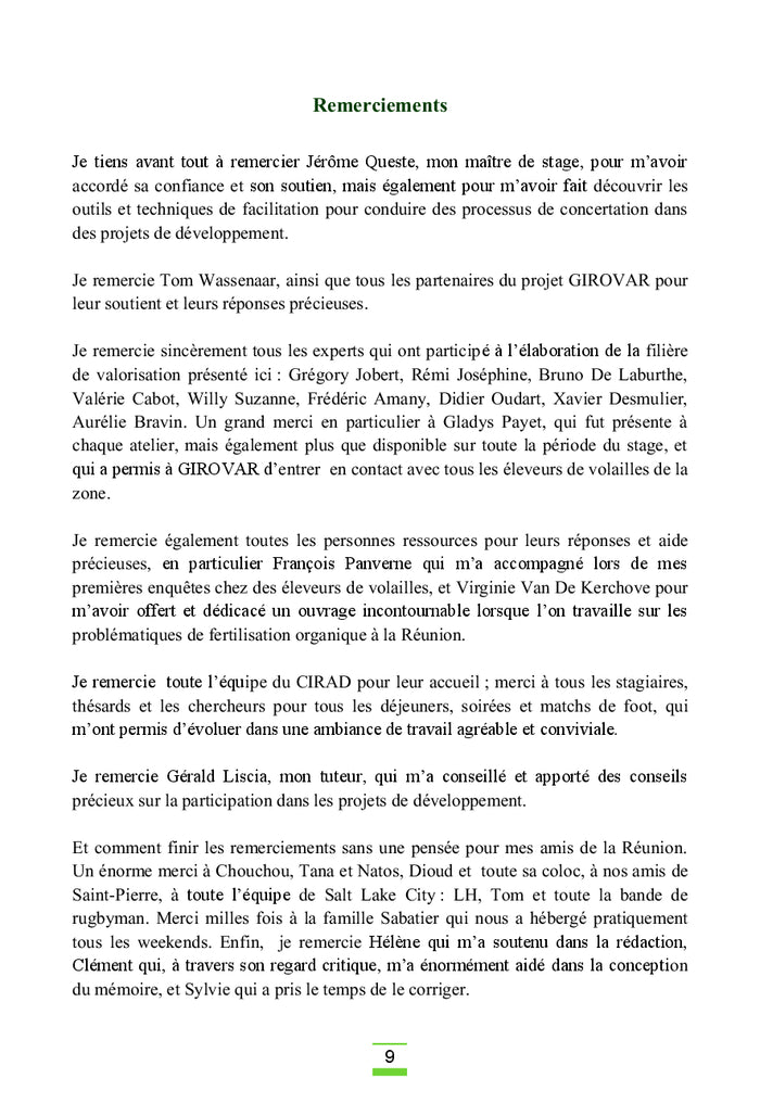 Co-construction d'une filière de valorisation agricole à la Réunion